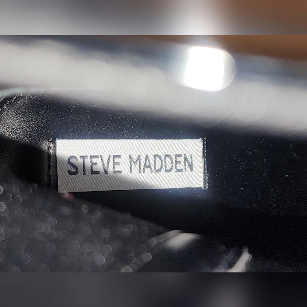 Steve Madden Passion Black Patent Booties Size 10M - Picture 4 of 6